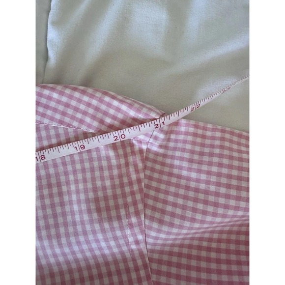 Vineyard Vines Whale Shirt Mens Medium Pink  Gingham Check Button Down Shirt EUC - Picture 5 of 12